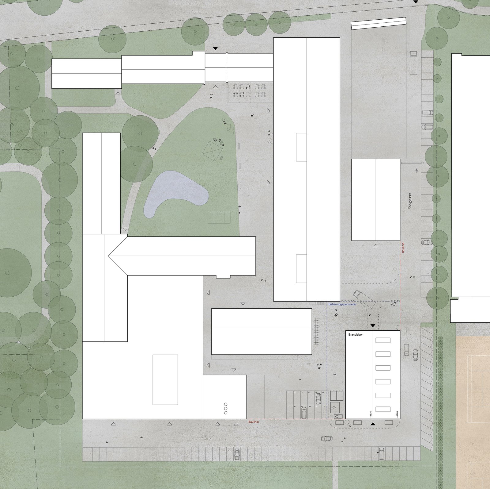 Brandlabor Biel Lageplan