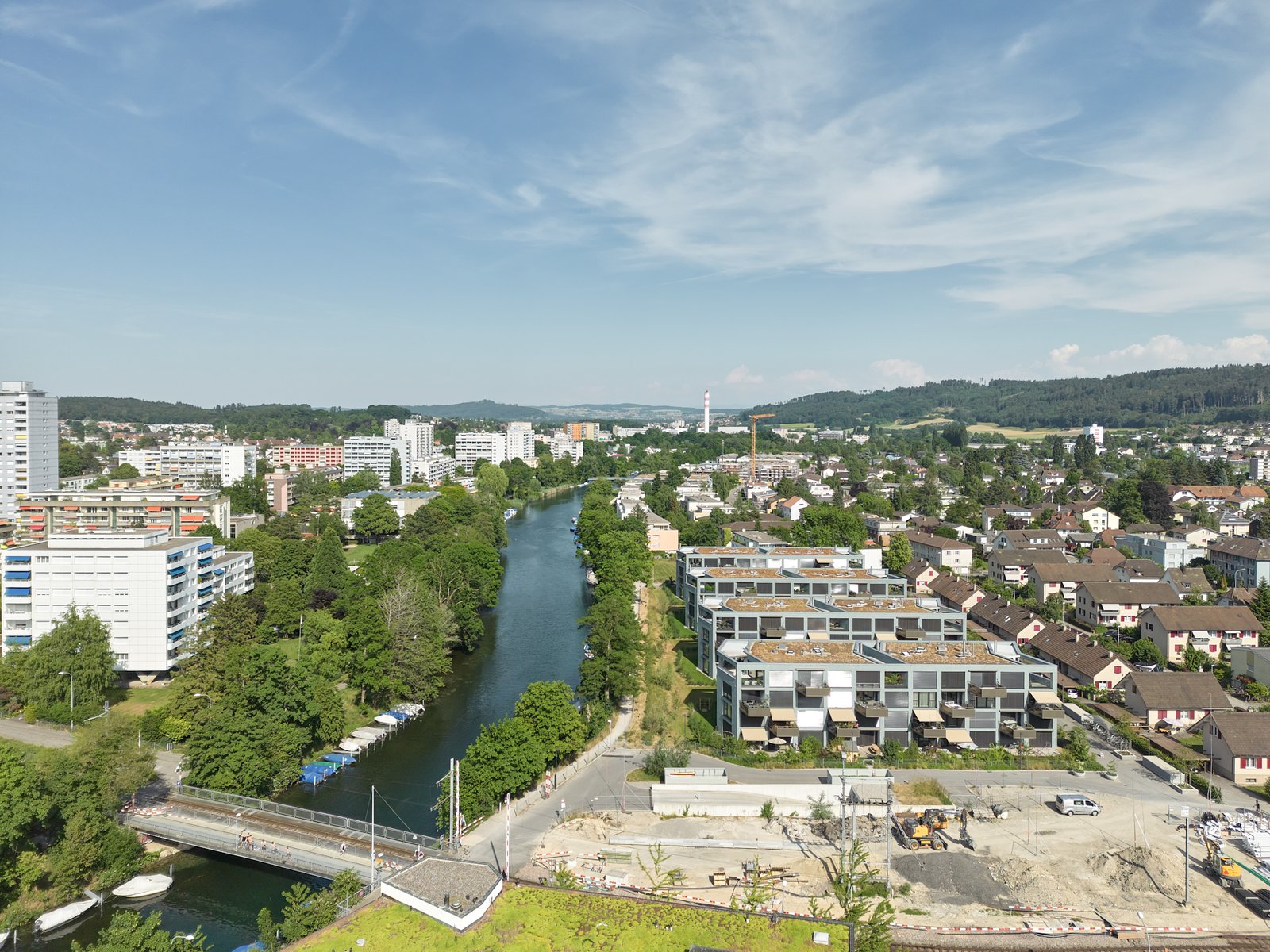 mlzd wzn Wohnüberbauung Zihlstrasse Drohne 2