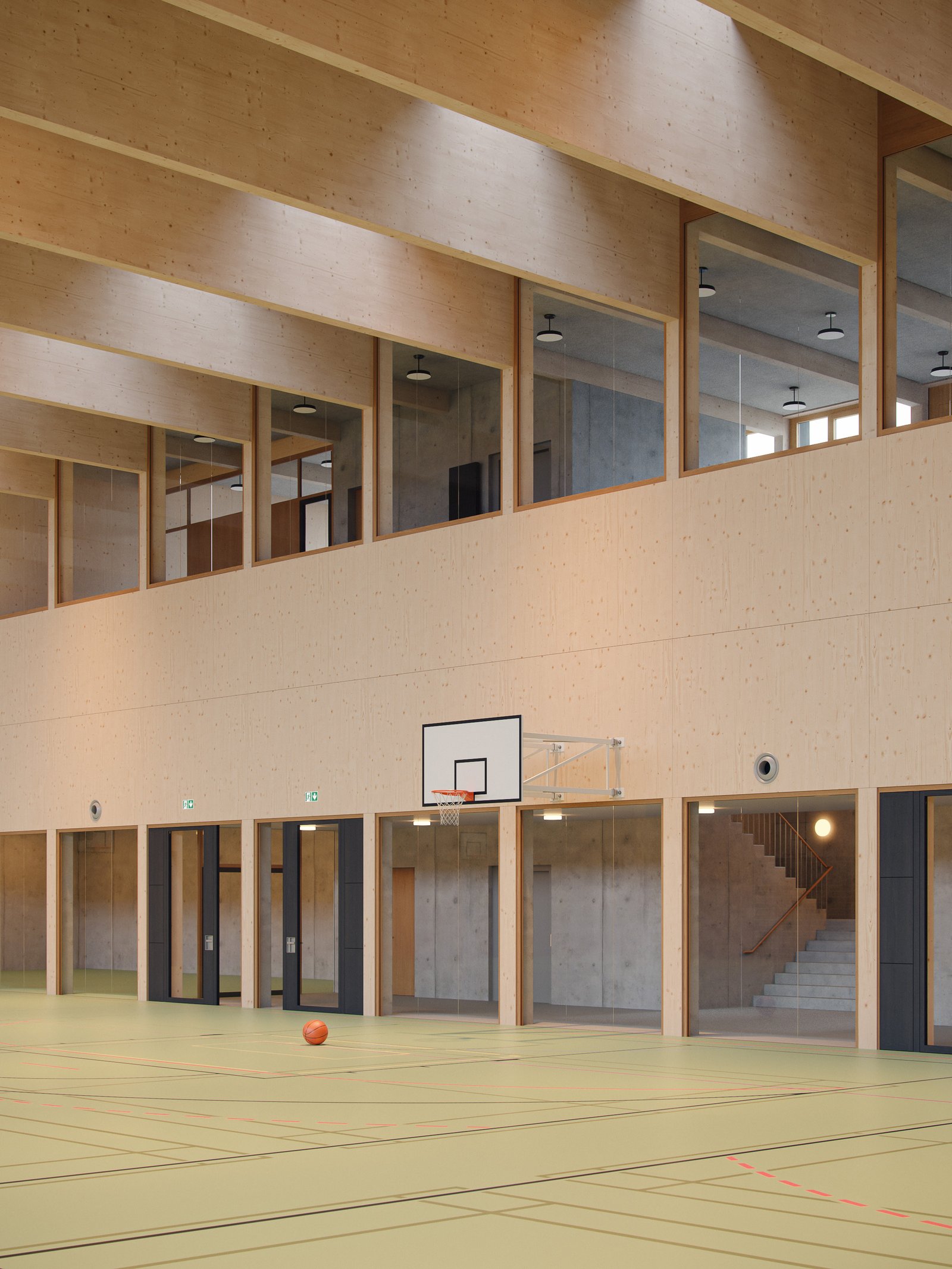 :mlzd Erweiterung Gymnasium Hofwil Innenvisu
