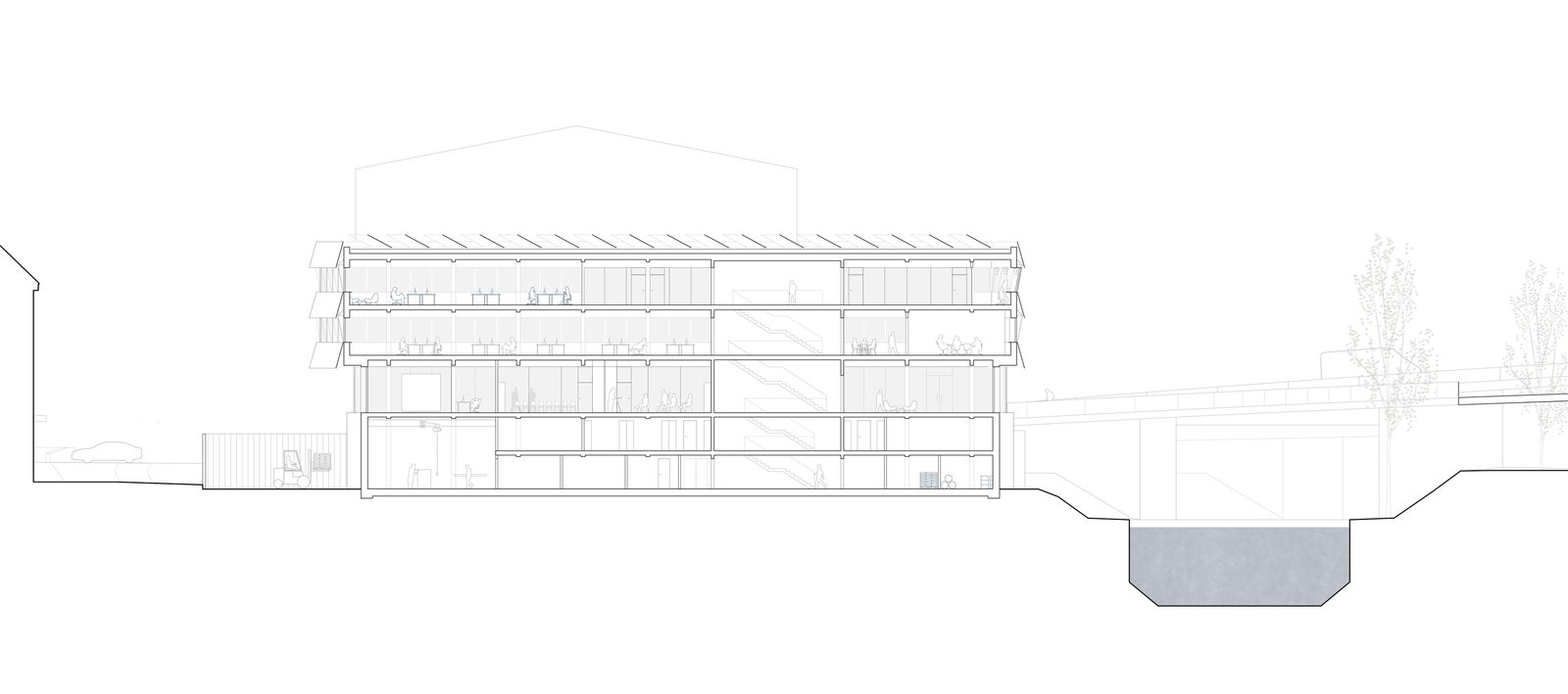 :mlzd - hzb hafenzentrale  - schnitt
