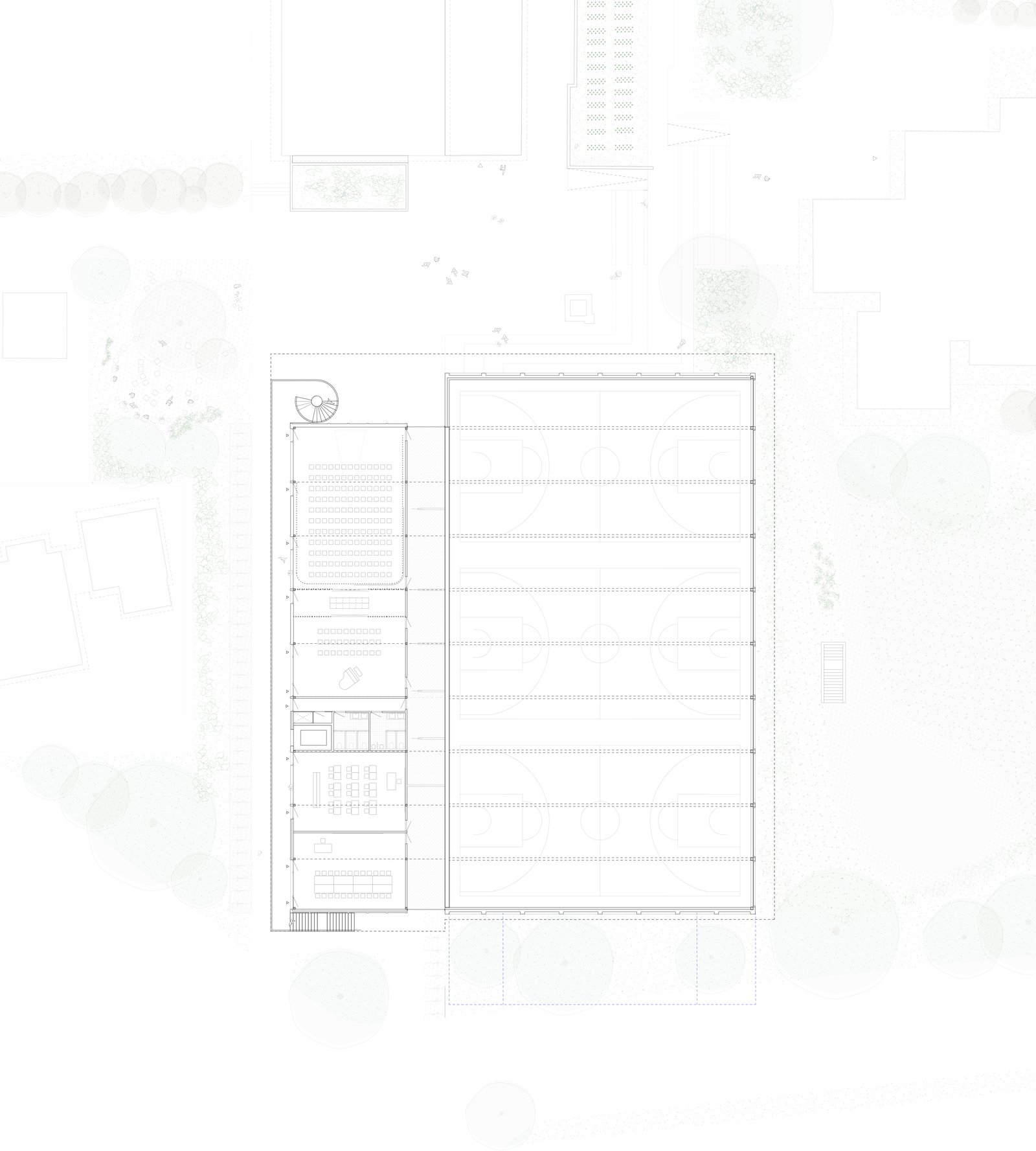 :mlzd - mle mehrzweckhalle - grundriss