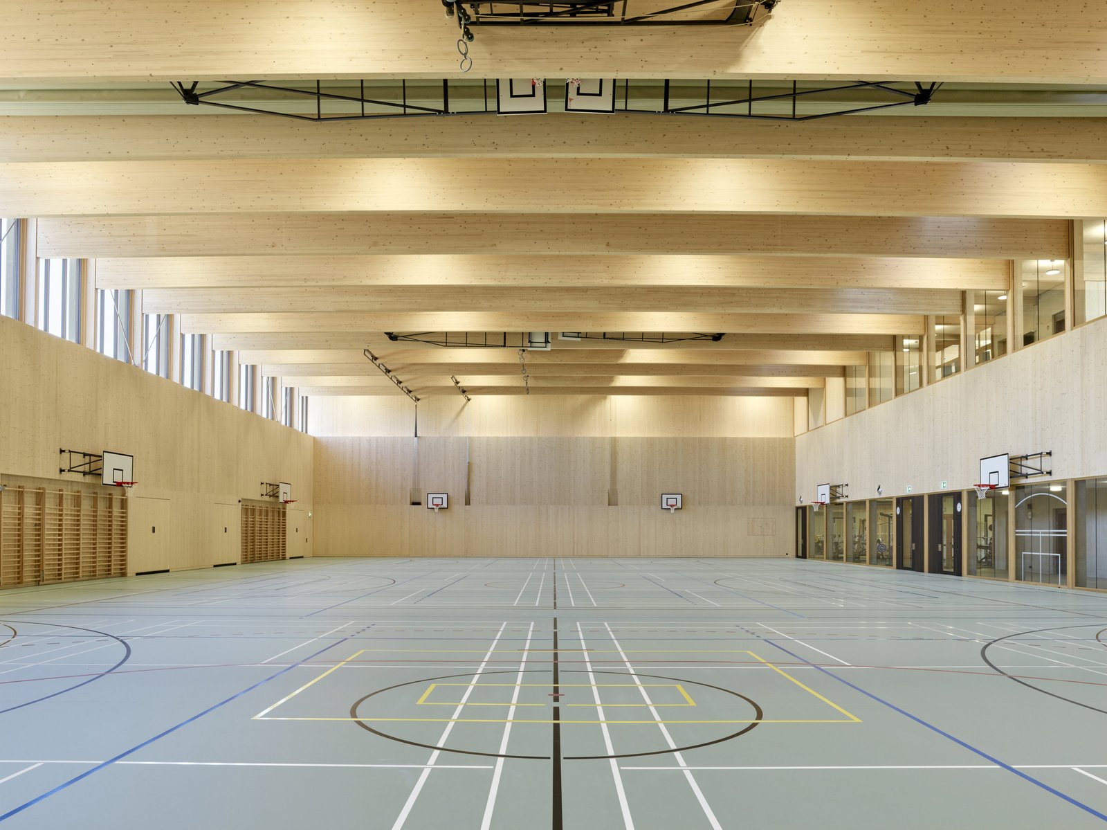 :mlzd Erweiterung Gymnasium Hofwil Turnhalle
